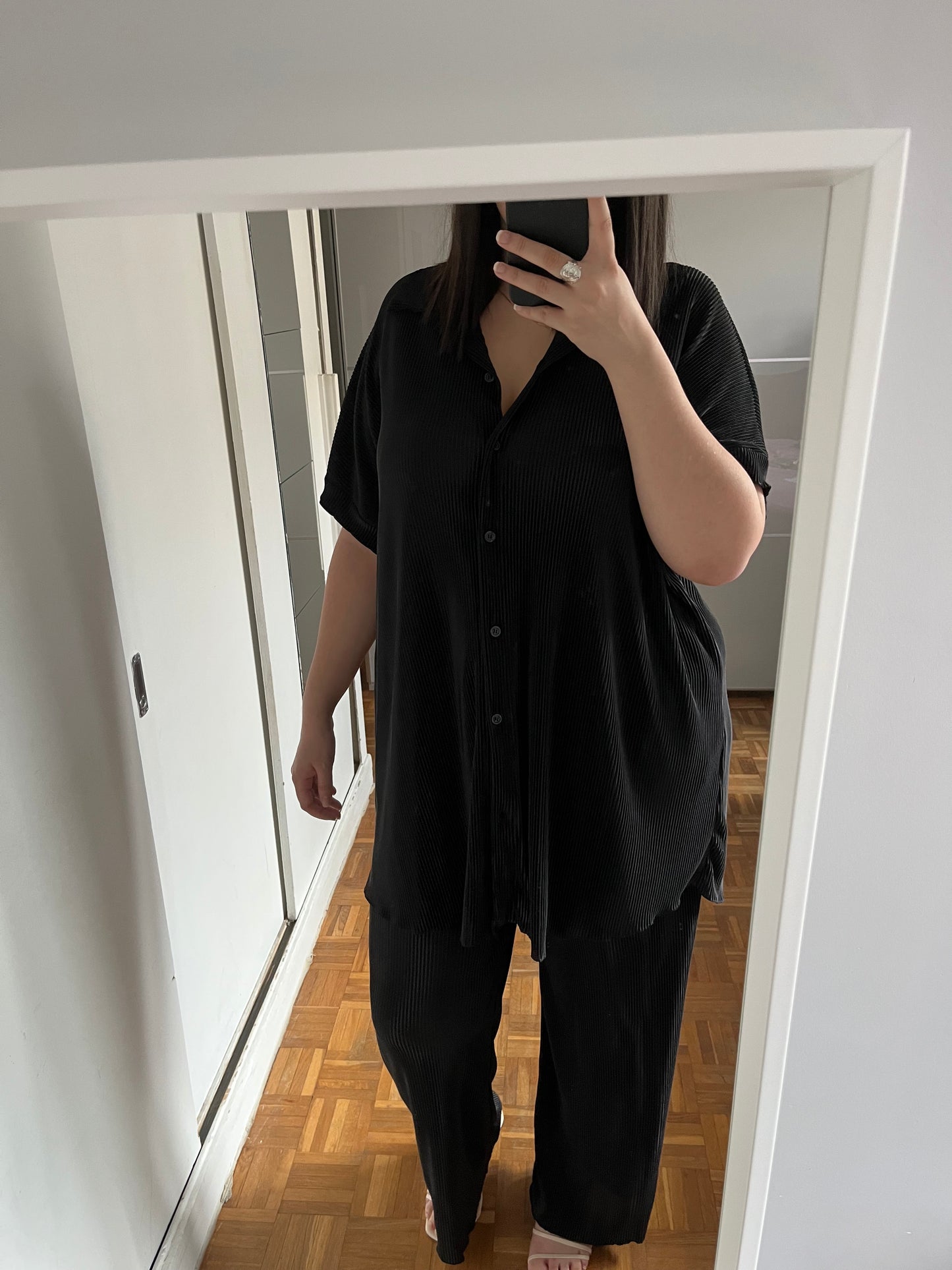 Ensemble Plissé Noir