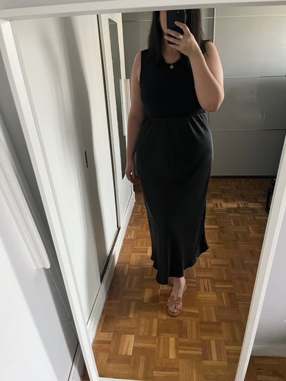 Jupe en Satin Noir